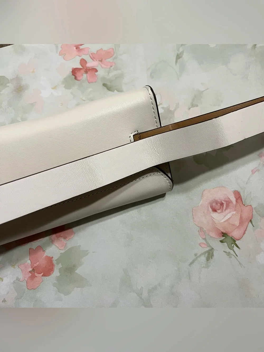 Kate Spade Women's Genuine Leather Belt Bag - White/Ivory with Bow Detail - S/M